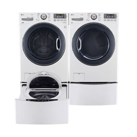 LG Front Load Laundry with SideKick™ Pedestal