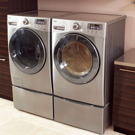 LG Front Load Laundry with SideKick™ Pedestal