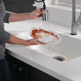 Delta® Pull-Down Kitchen Faucet Featuring ShieldSpray™ Technology