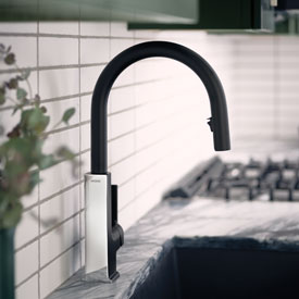 Moen Fusion™ Dual-Tone Finish Series in Matte Black/Chrome Finish
