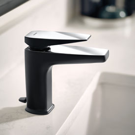 Moen Fusion™ Dual-Tone Finish Series in Matte Black/Chrome Finish