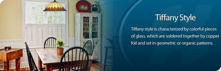 Tiffany style lighting is characterized by colorful pieces of glass that are set in geometric of organic patterns. Shop our Tiffany Lighting!